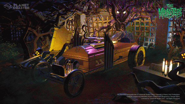 Игра Planet Coaster - The Munsters Munster Koach Construction Kit, скриншот