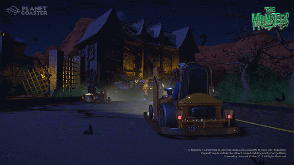 Игра Planet Coaster - The Munsters Munster Koach Construction Kit, скриншот