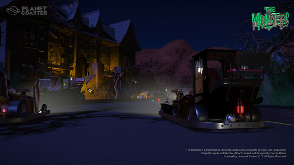 Игра Planet Coaster - The Munsters Munster Koach Construction Kit, скриншот