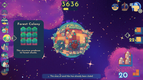 Игра Planetiles, скриншот