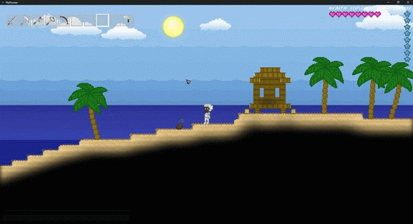 Игра Platformer, скриншот