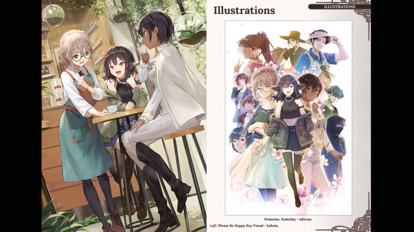 Игра Please Be Happy - Official Artbook, скриншот