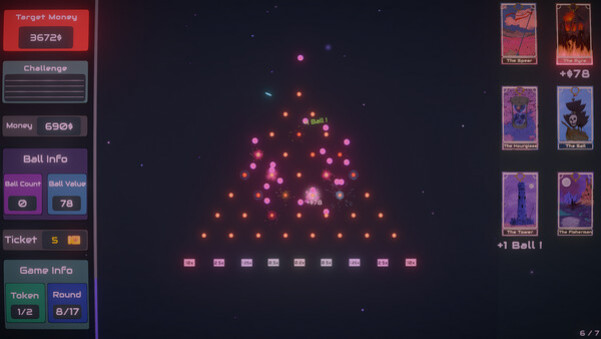 Игра Plinbo: Roguelike Plinko, скриншот
