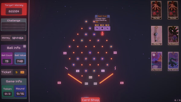 Игра Plinbo: Roguelike Plinko, скриншот