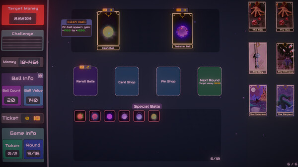 Игра Plinbo: Roguelike Plinko, скриншот