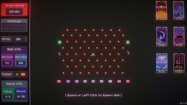 Игра Plinbo: Roguelike Plinko, скриншот