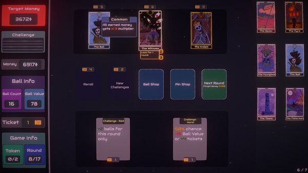 Игра Plinbo: Roguelike Plinko, скриншот