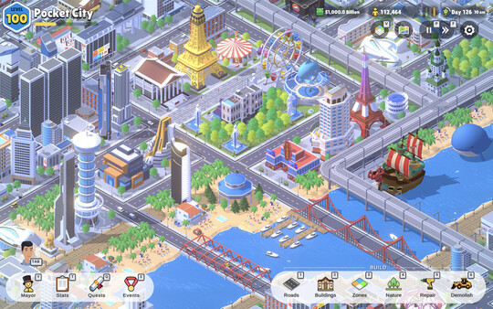 Игра Pocket City 2, скриншот