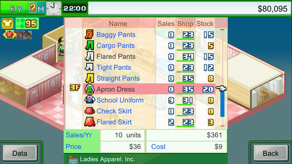 Игра Pocket Clothier, скриншот