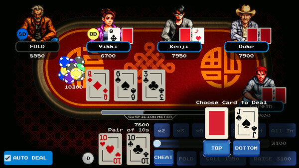 Игра Pokertown: Cheater's Paradise, скриншот