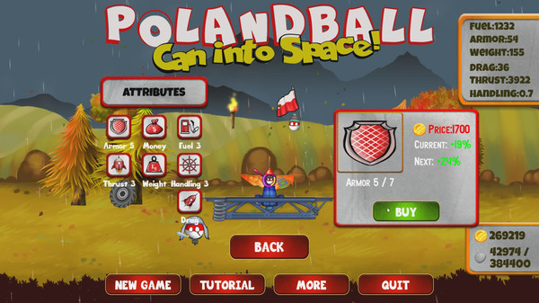 Игра Polandball: Can into Space!, скриншот