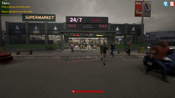 Игра Police Shootout, скриншот