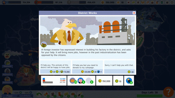 Игра Political Animals, скриншот