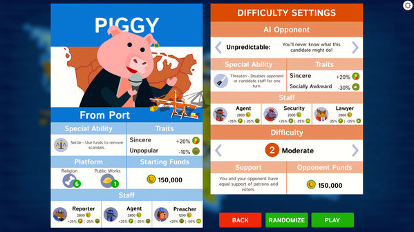 Игра Political Animals, скриншот