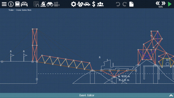 Игра Poly Bridge 2, скриншот