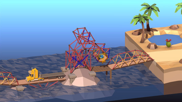 Игра Poly Bridge 2, скриншот