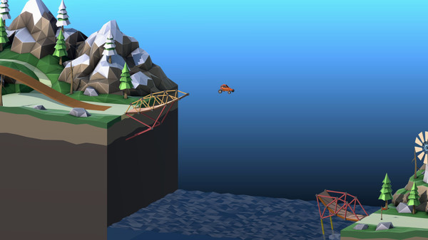 Игра Poly Bridge 2, скриншот