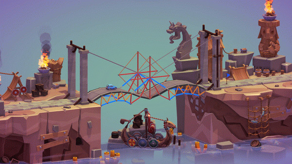 Игра Poly Bridge 3, скриншот