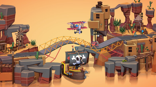 Игра Poly Bridge 3, скриншот