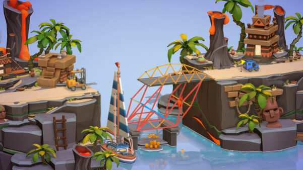 Игра Poly Bridge 3, скриншот