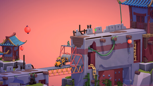 Игра Poly Bridge 3, скриншот