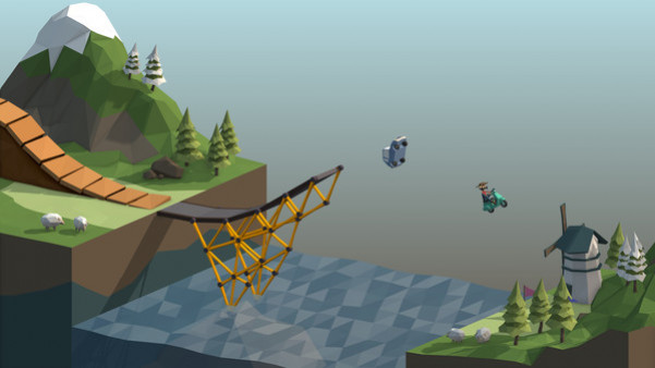 Игра Poly Bridge, скриншот