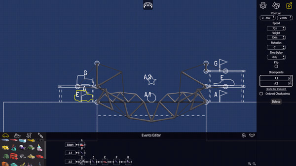 Игра Poly Bridge, скриншот
