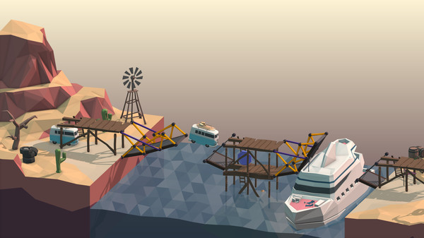 Игра Poly Bridge, скриншот