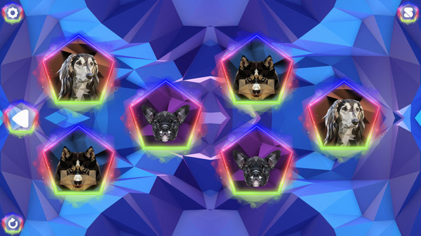 Игра Poly Memory: Dogs, скриншот
