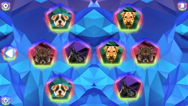 Игра Poly Memory: Dogs, скриншот