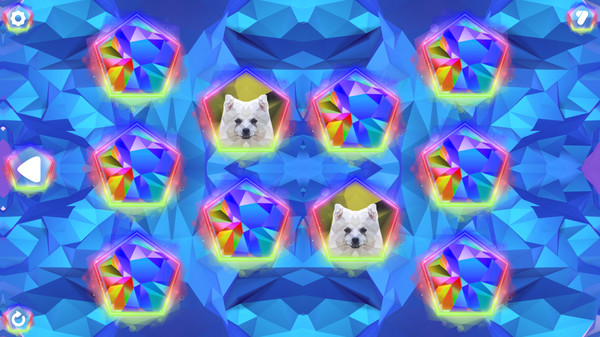 Игра Poly Memory: Dogs, скриншот