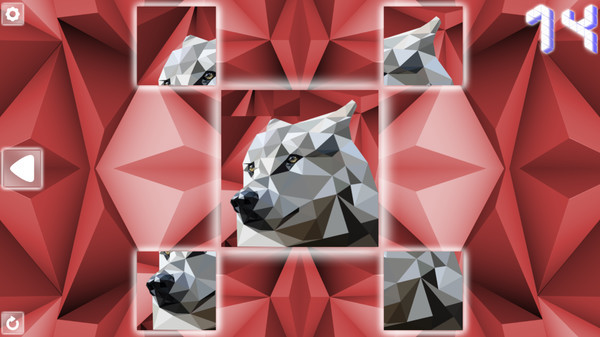 Игра Poly Puzzle: Predators, скриншот