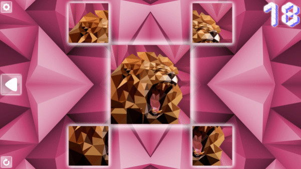 Игра Poly Puzzle: Predators, скриншот