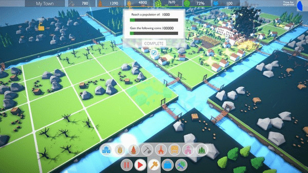 Игра Poly Towns, скриншот
