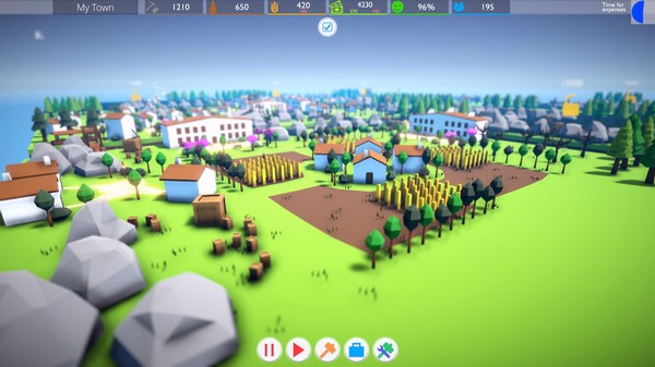 Игра Poly Towns, скриншот