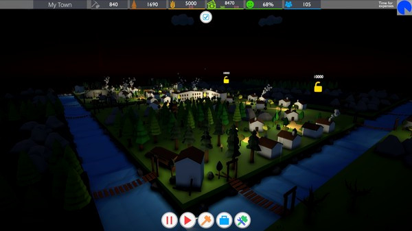 Игра Poly Towns, скриншот