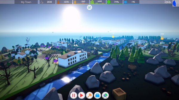 Игра Poly Towns, скриншот