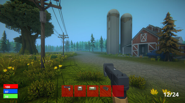 Игра Polygon Survival, скриншот