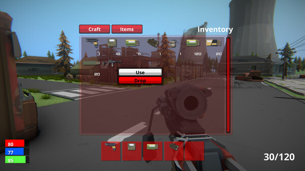 Игра Polygon Survival, скриншот