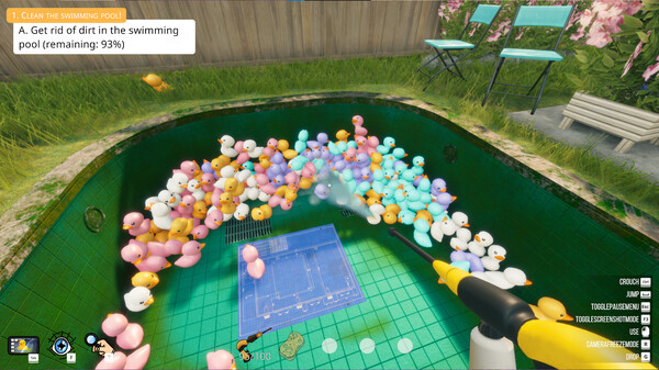 Игра Pool Cleaning Simulator, скриншот