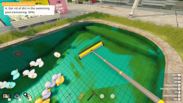 Игра Pool Cleaning Simulator, скриншот