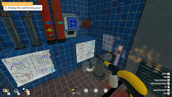 Игра Pool Cleaning Simulator, скриншот