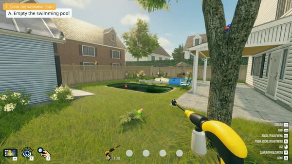 Игра Pool Cleaning Simulator, скриншот