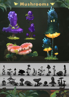 Игра Potata: Fairy Flower - Digital Artbook, скриншот