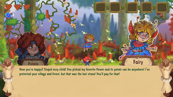 Игра Potata: fairy flower, скриншот