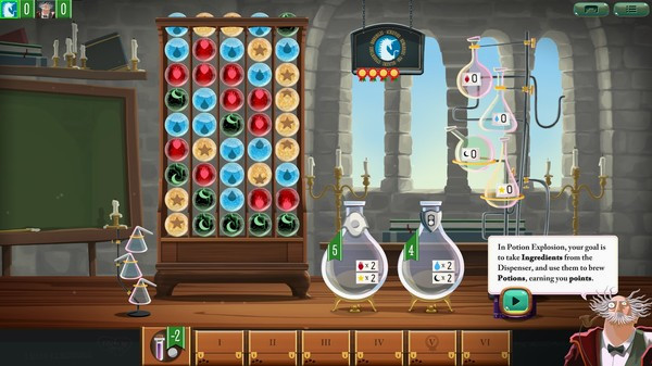 Игра Potion Explosion, скриншот