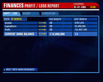 Игра Premier Manager 03/04, скриншот