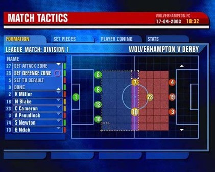 Игра Premier Manager 03/04, скриншот