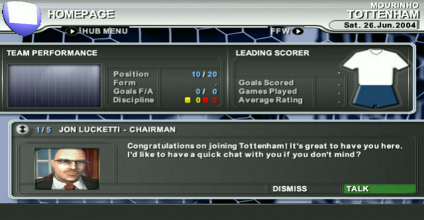Игра Premier Manager 04/05, скриншот