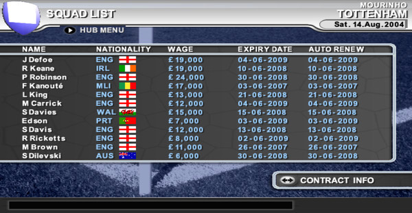 Игра Premier Manager 04/05, скриншот